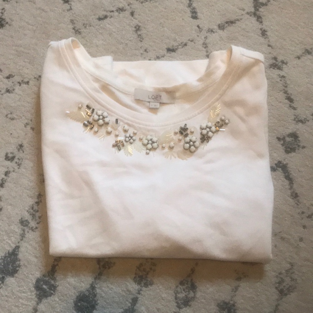 Loft embellished sweatshirt